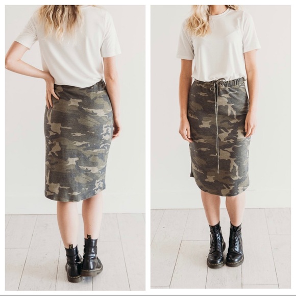 Boutique Dresses & Skirts - ✨LAST ONES✨Camouflage chic midi skirt
